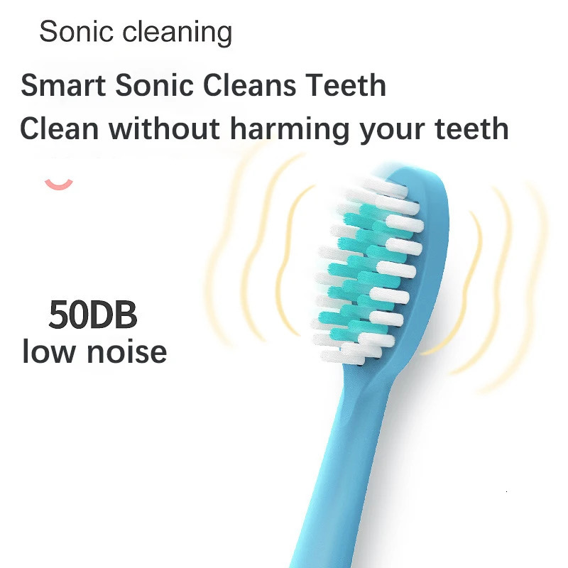 Toothbrush Sonic Electric Toothbrush for Children Kids cleaning teeth whitening Rechargeable water proof Replace The Tooth Brush Head 231012