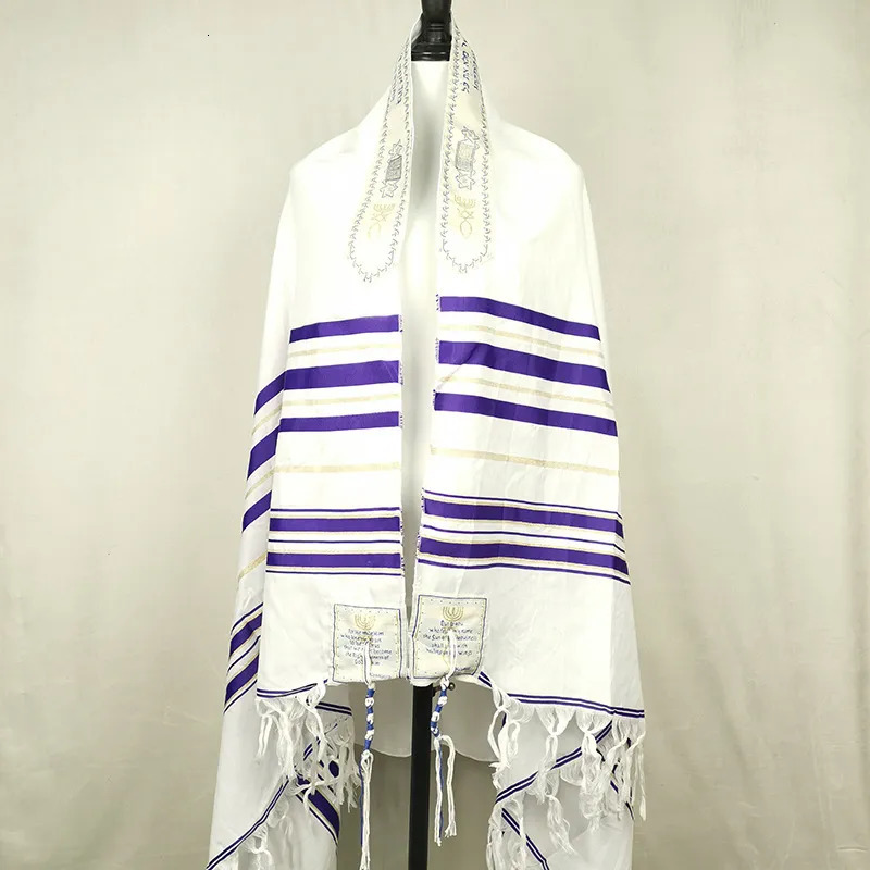 Scarves 108*180cm Large Size Tallit Prayer Shawl Israel Talit Bag Tallis Israeli Praying Scarfs Priez Wraps Prayer Shawl Talis Je 231011
