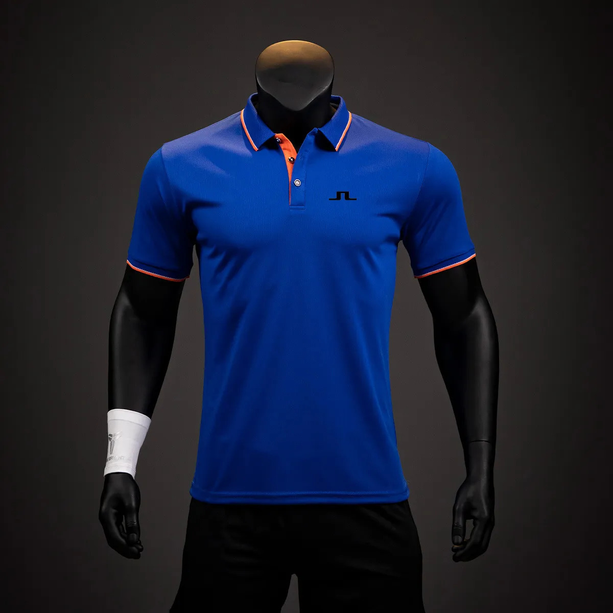 Men's Polos Mens Polos J Lindeberg Men T-shirt Casual Lapel Stitching Polo Shirts Man High-quality Short-sleeved Summer Pullover Top Slim Fit Gol
