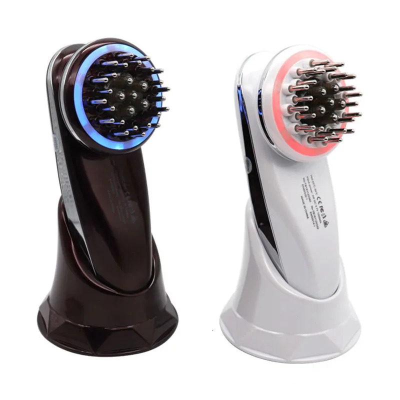 Hair Brushes Electric Wireless Red Light Growth Micro current Anti Hair Loss Hair Growth Care Vibration Head Massage Comb Scalp Massager 231012