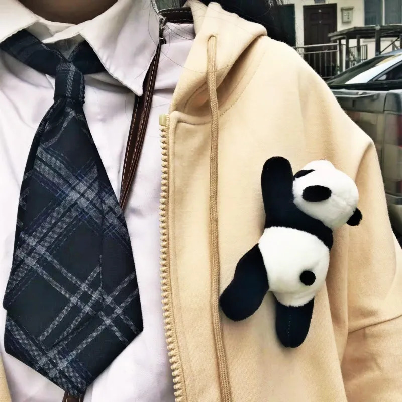 Pins Brooches Little Panda Plush Toy Cartoon Cute Doll Brooch Accessories Schoolbag Clothing Girls Gifts for Women 231012