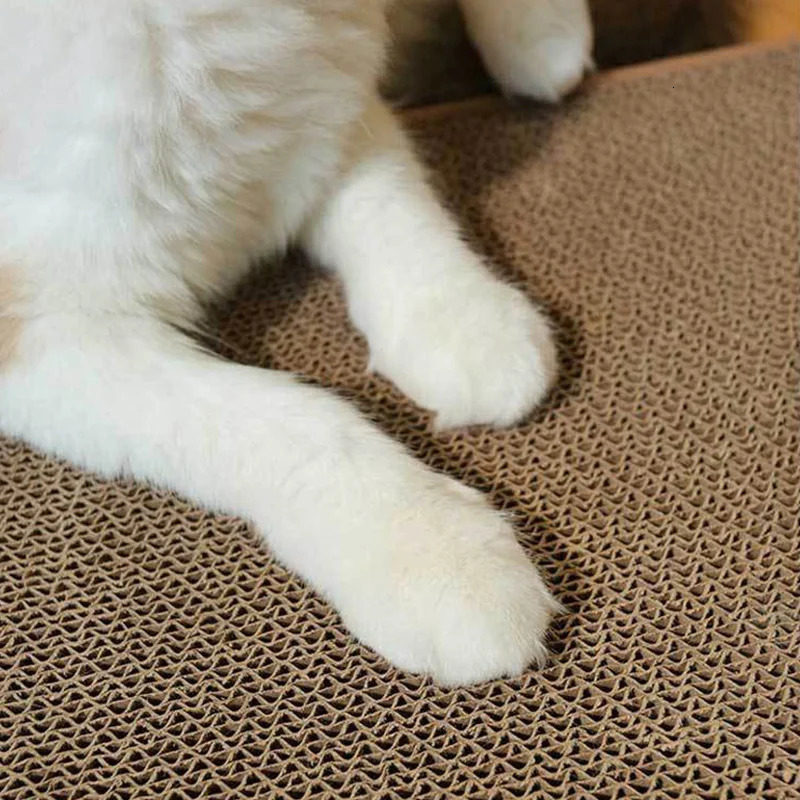 Scratchers Scratching Board L-shaped Detachable Corrugated Paper Scraper Durable Cat Training Grinding Claw Toy Furniture Protector 231011