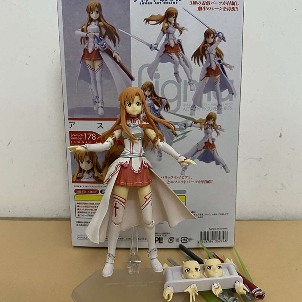 Mascot Costumes Figma Sword Art Online Figure Kirito Kazuto 174 Asuna 178 Sinon Asada Sao 241 Action Figure Model Toys Joint Movable Desk Decor