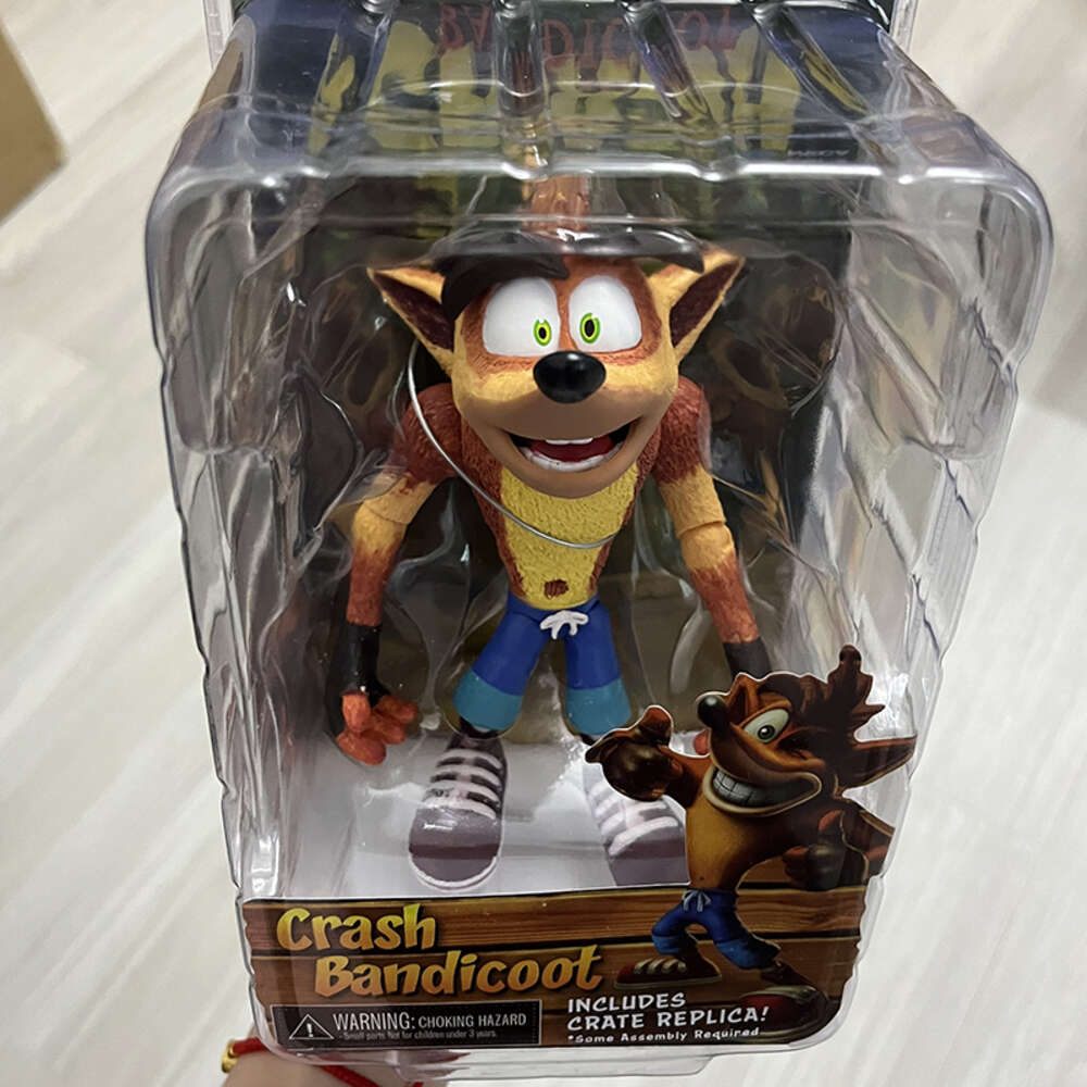 Mascot Costumes Neca Figure Game Crash Bandicoot Sane Trilogy Action Figure Model Toys Bookshelf Ornament Birthday Present for Friends
