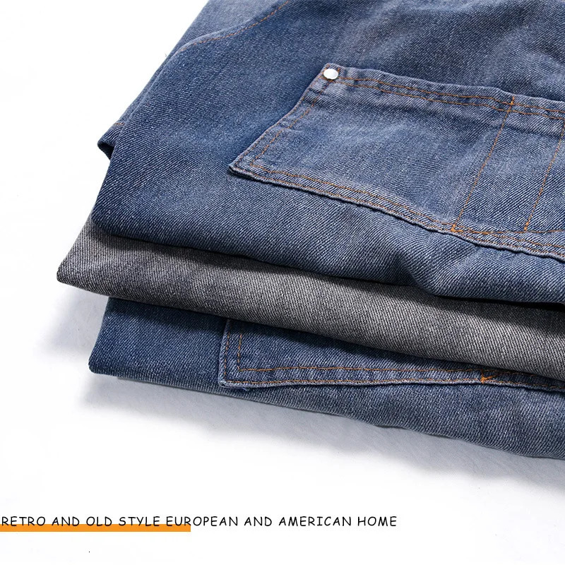 Aprons Denim apron Korean fashion barista milk tea shop baking men and women work clothes barber nail art custom printing 231013