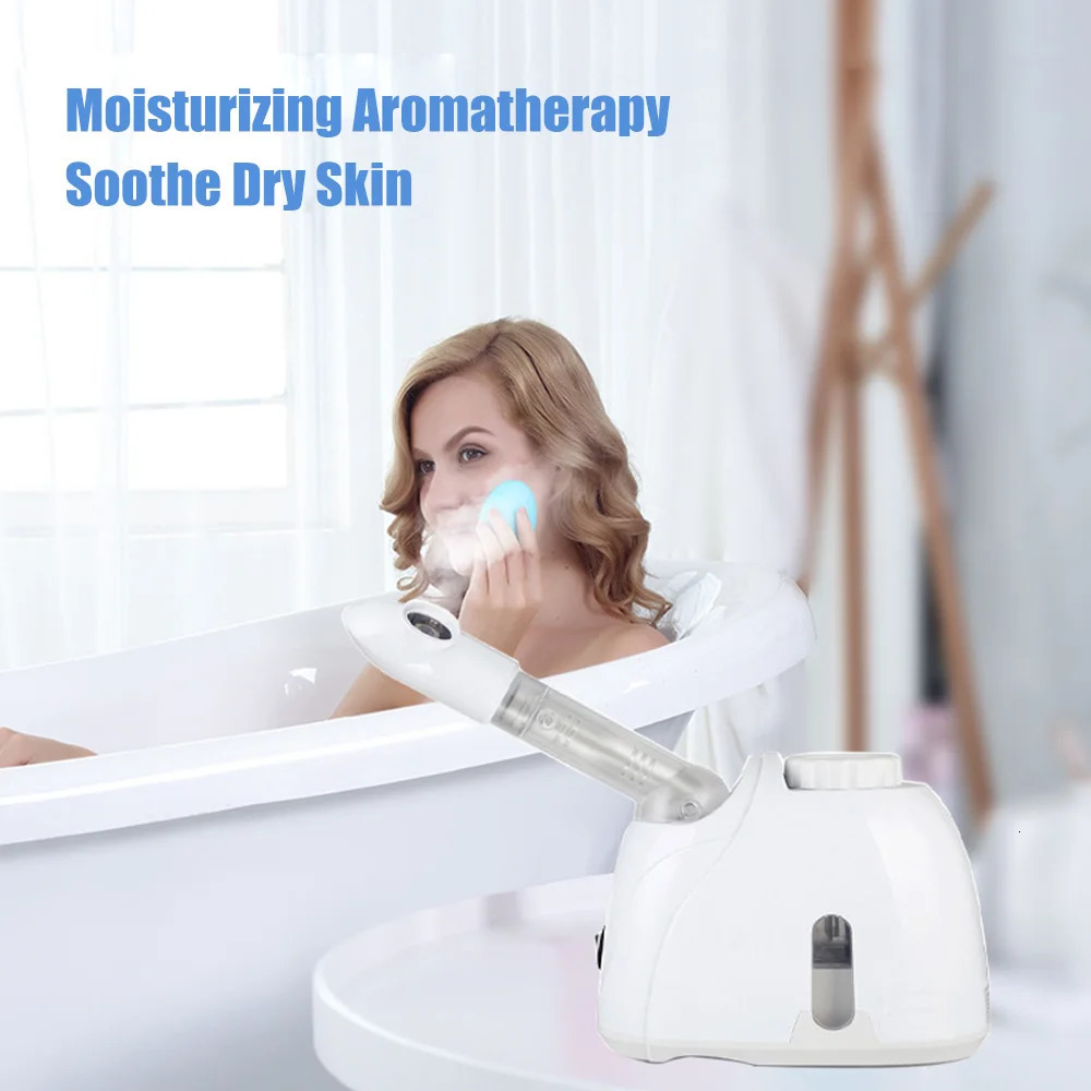 Steamer Ozone Steamer Face Vaporizer Sprayer Skin Care Gentle and Deap Cleaning Face Steamer Electric Spa Face Steamer Whitening 231012