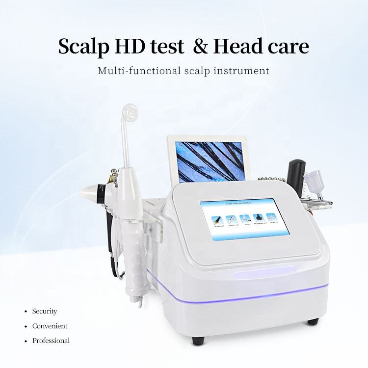 7 In 1 Professional Micro Current Hair Growth Machine Hair Follicle Detection Analyzer Hair Regrowth Scalp Massager Device Hair Loss Treatment