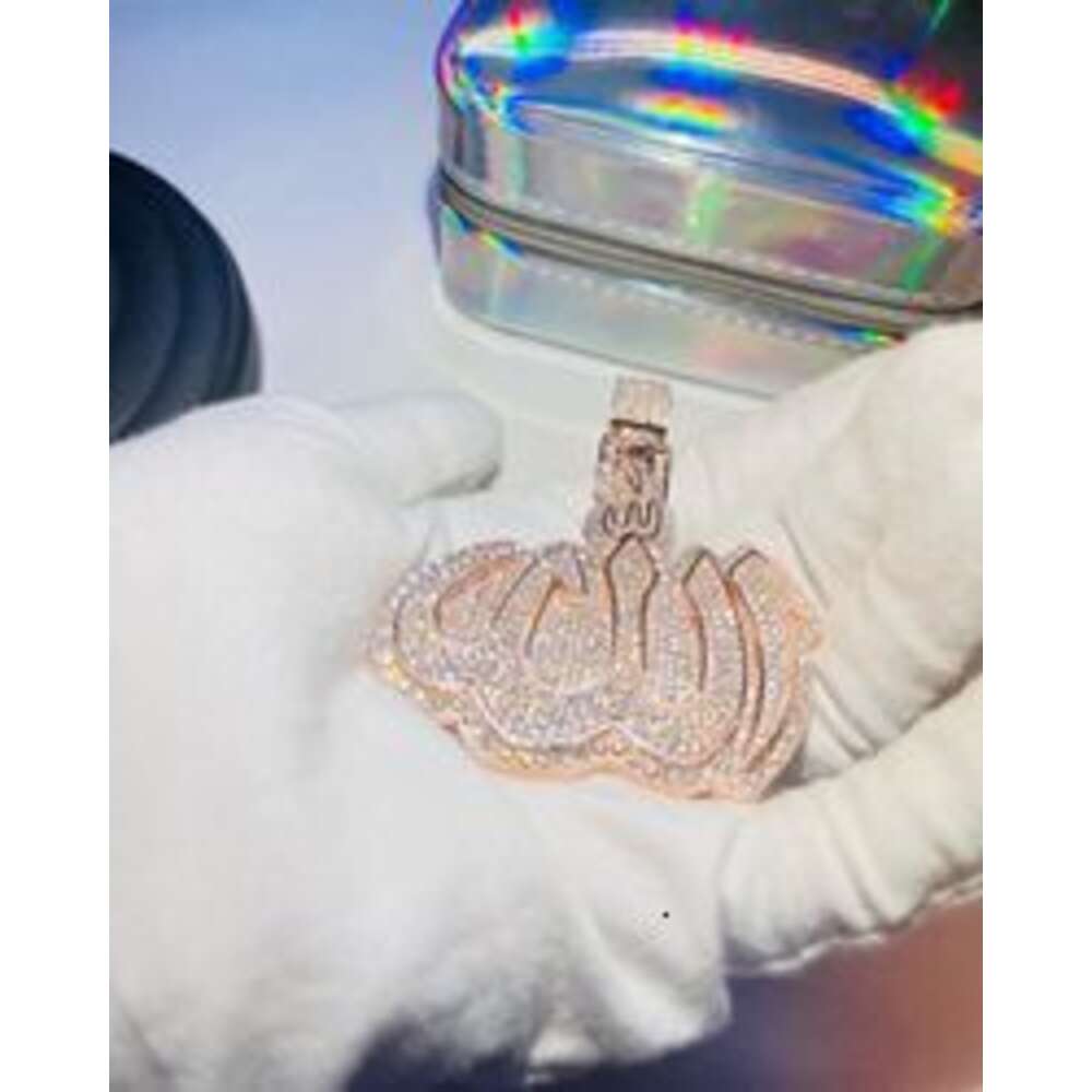 Hip Hop Jewelry Moissanite Pendant Sterling Sier Custom Name Pendent Vvs Moissanite Custom Letters