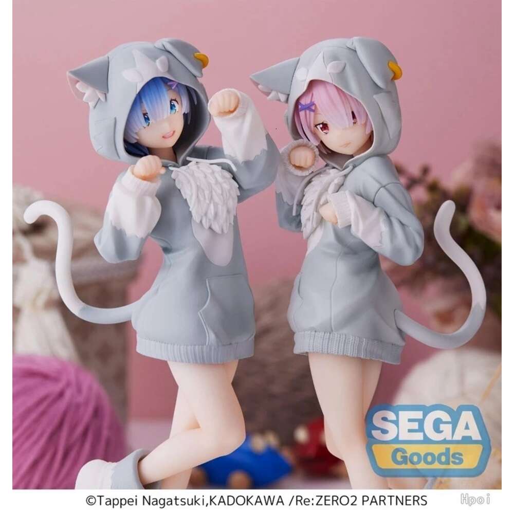 Mascot Costumes 20cm Re: Zero-starting Life in Another World Anime Figure Emilia Rem Ram Puck Starting Action Figures Collection Model Doll Toys