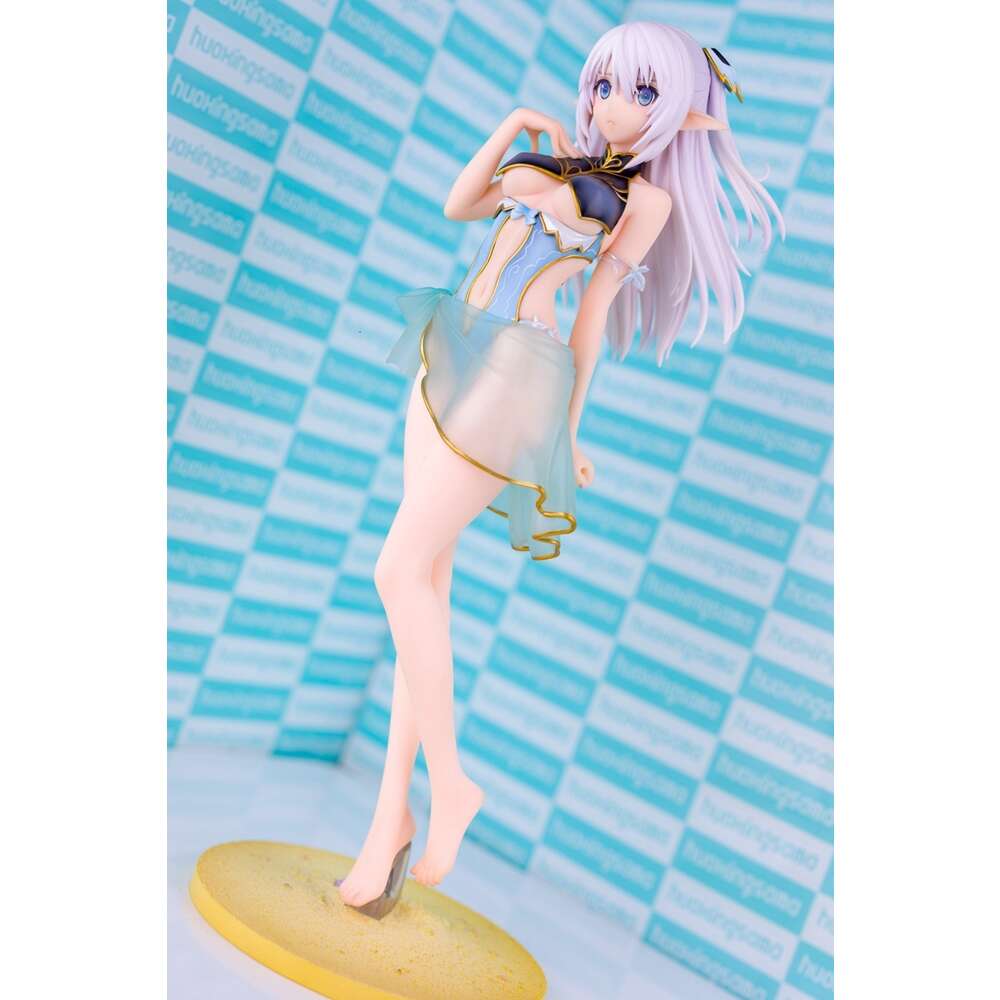 Mascot Costumes 18cm Eworld Anime Figure Light Blade Heroine Alina Blue Swimsuit Edition Princess Sexy Model Dolls Toy Gift Pvc Material