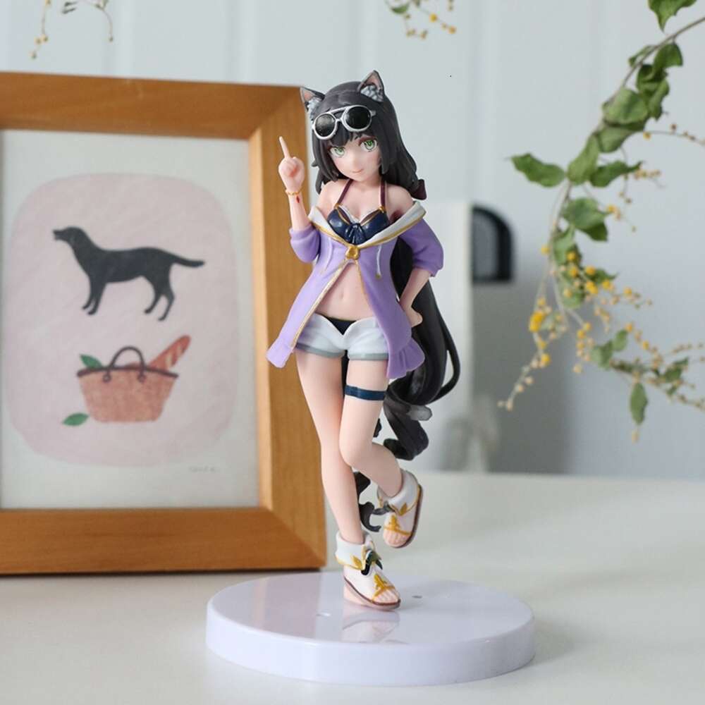 Mascot Costumes Princess Connect Re Dive Anime Figure Kyaru Pecorine Kokoro Swimsuit Sexy Girl Action Figure Collection Model Toy Ornaments Gift