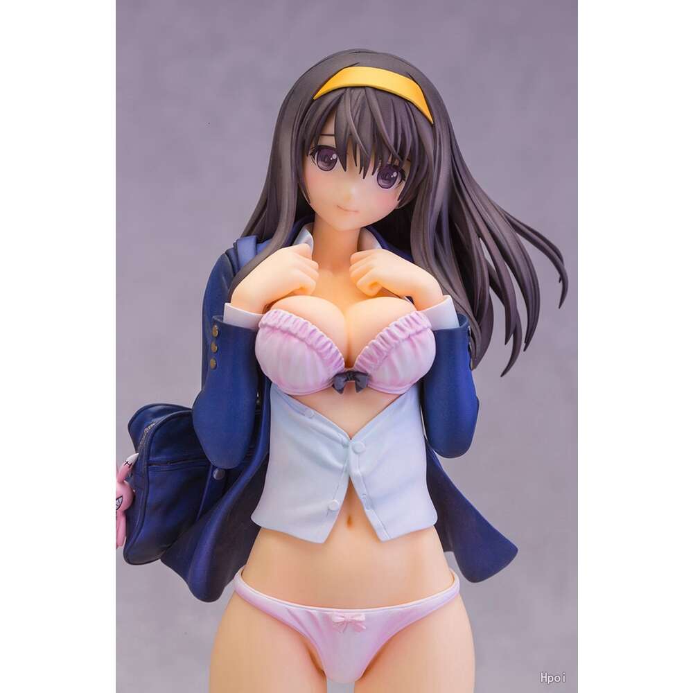 Mascot Costumes 18cm Anime Figure How to Raise A Boring Girlfriend Megumi Kato Sexy School Uniform Upskirt Standding Pose Toy Gift Pvc Material