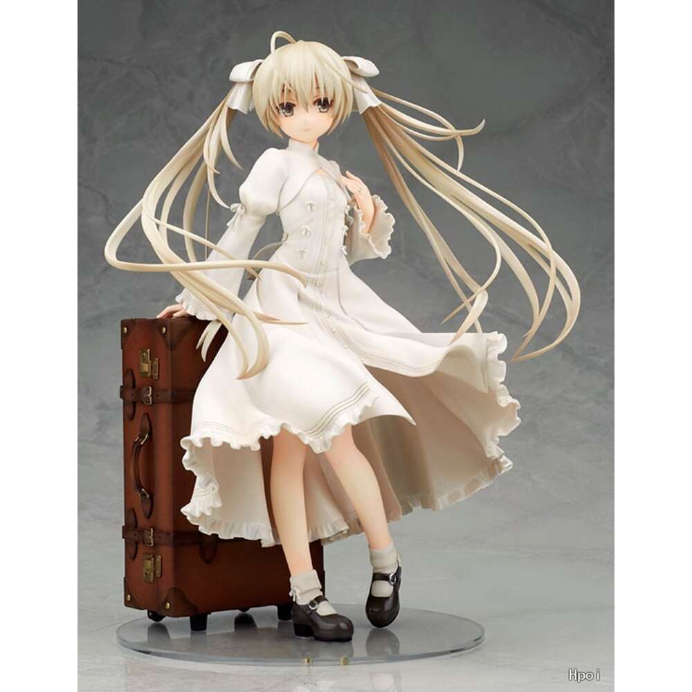 Mascot Costumes 24cm Anime Cute Figure Kasugano Sora Where We Are Least Alone White Dress Standding Pose Model Dolls Toy Gift Boxed Collect Pvc