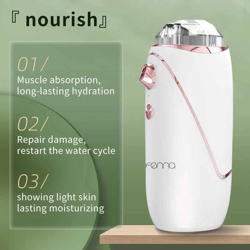Steamer Oxygen Sprayer Water Spray Steamer Cosmetology Face Spa Machine Skin Rejuvenation Tool 231012