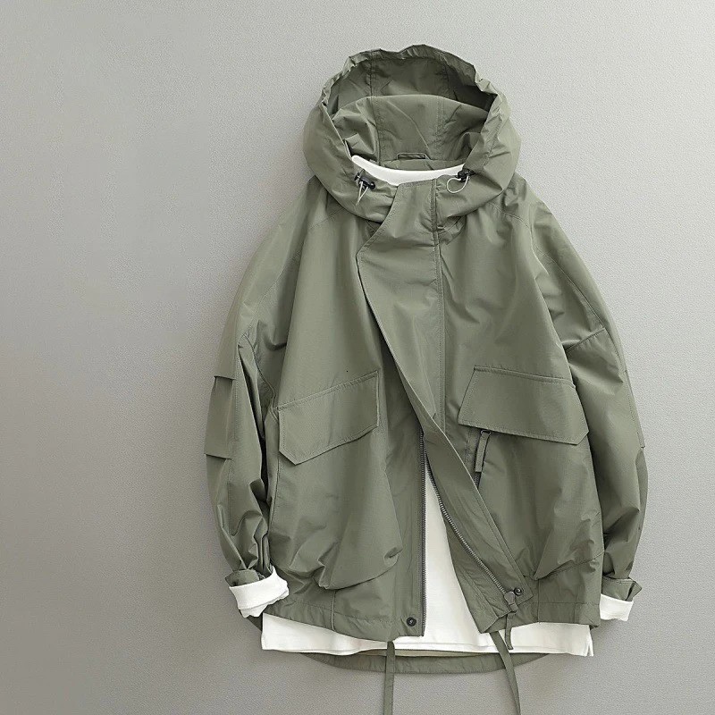 Men's Jackets Windbreak Men Women Autumn Japanese Haruku Vintage Fashion Hoodie Loose Male Coat Bomber Outdoor Jacket Clothing 231012