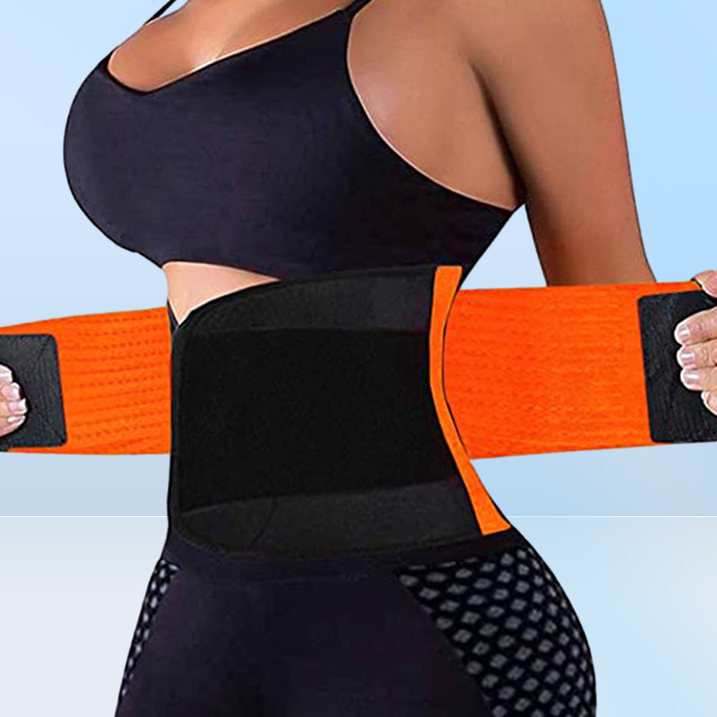 Fast Ship Women And Men Adjustable Elstiac Waist Support Belt Neoprene Faja Lumbar Back Sweat Belt Fitness Belt Waist Trainer FY80