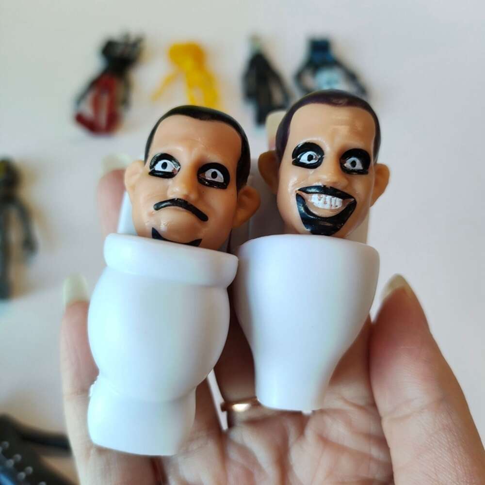 Mascot Costumes New Skibidi Toilet Man Camera Man Figure Tv Man Speaker Man Model Cameraman Action Figures Decorations Pvc Doll Toys Collectible