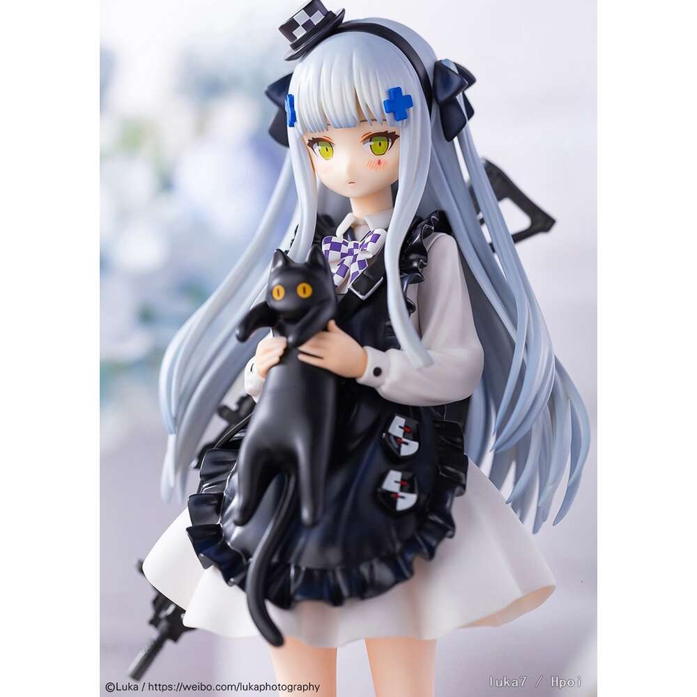 Mascot Costumes 21cm Girls Frontline Anime Figure Hk416 Black Cat's Gift Action Figures Pvc Collection Model Doll Classic Ornaments Toys