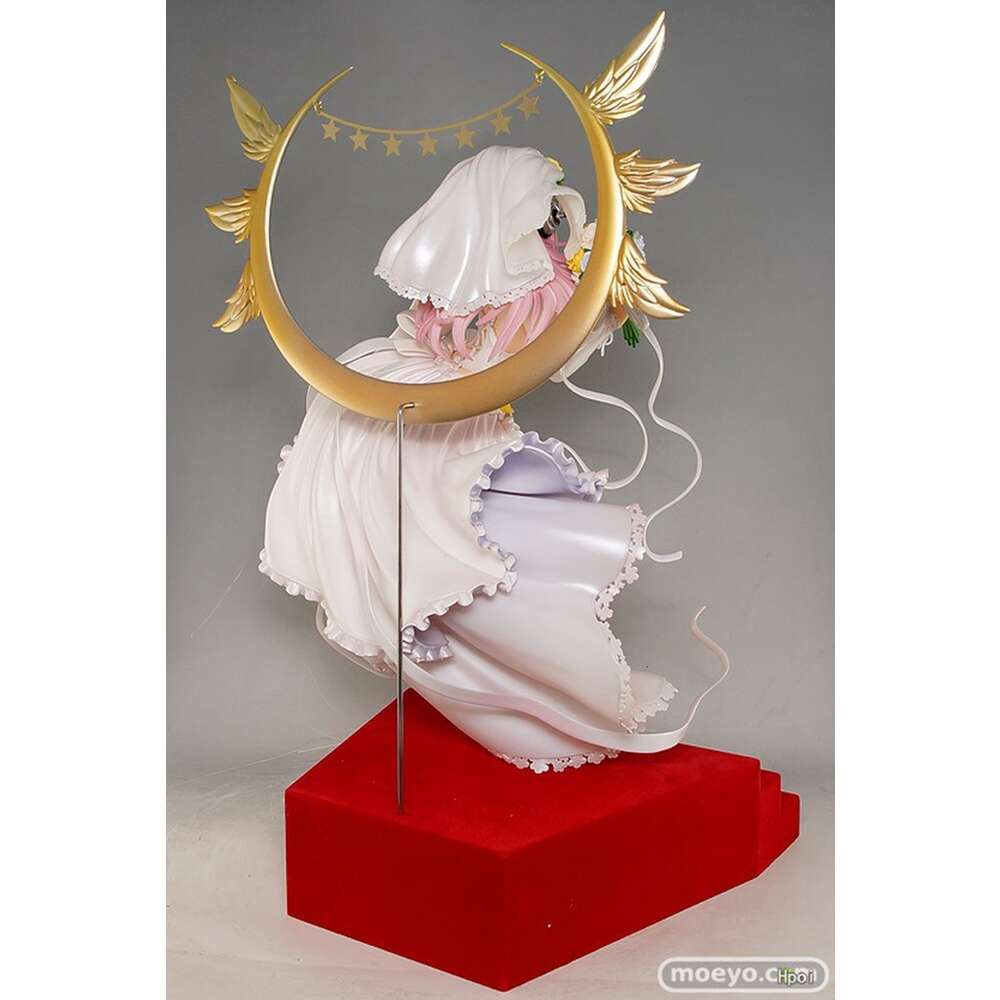 Mascot Costumes 24cm Anime Figure Super Sonico Sexy Wedding Dress Deluxe Standdiing Model Dolls Toy Gift Collect Boxed Ornament Pvc Material