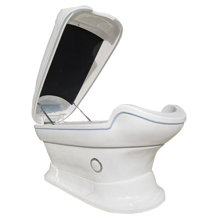 Acrylic Infrared Spa Capsule Thermal Energy Lymphatic Drainage Capsule Ozone Therapy Spa Pod Beauty Cabin Sauna Bluetooth-Music Massage Detox Bed