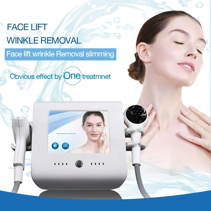 Advanced Tech RF Vacuum Cooling System 2 In 1 Face Lifting Skin Tightening Anti Wrinkle Radio Frequency Machine for Home Use Portable Equipment