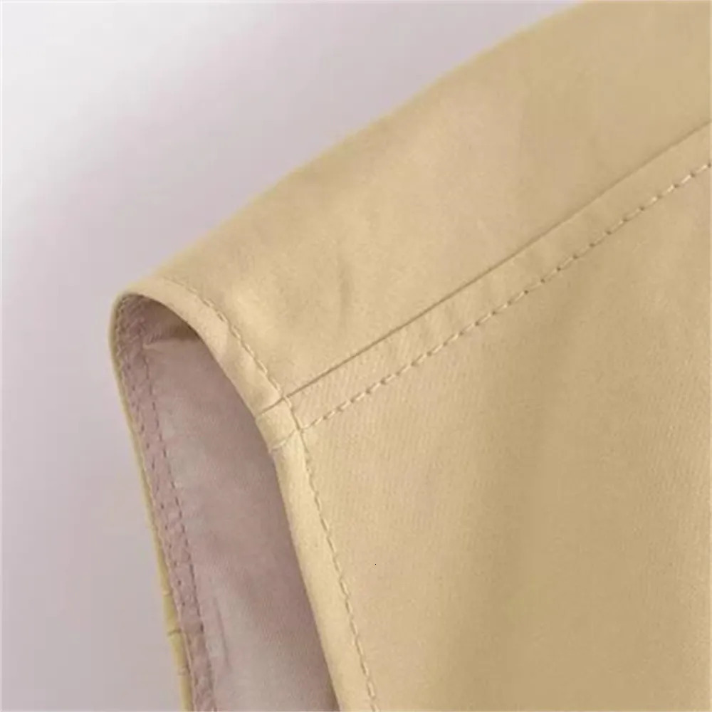 Women's Jackets UNIZERA 2023 Autumn Product Fashion Versatile Round Neck Sleeveless Pleated Bottom Cotton Tank Top Vest 231012