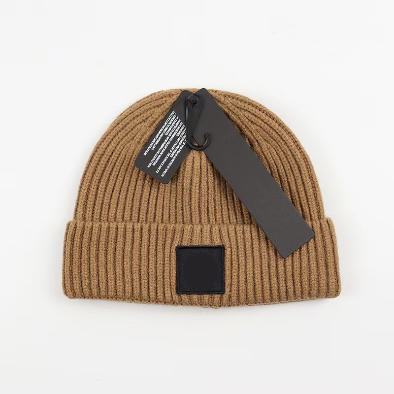 Knitted Hat Stone Beanie Cap Men Women Autumn Winter Warm Caps Small Compass Skull Caps Casual Fitted