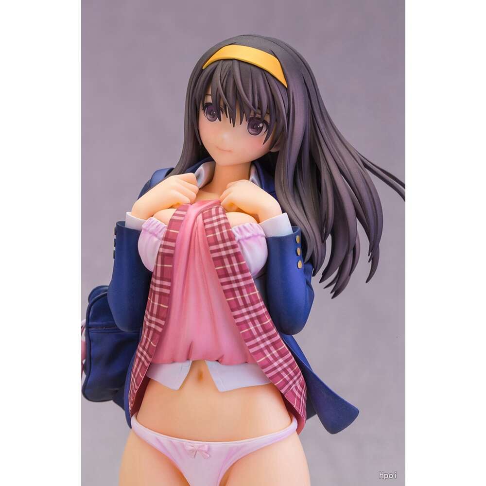 Mascot Costumes 18cm Anime Figure How to Raise A Boring Girlfriend Megumi Kato Sexy School Uniform Upskirt Standding Pose Toy Gift Pvc Material