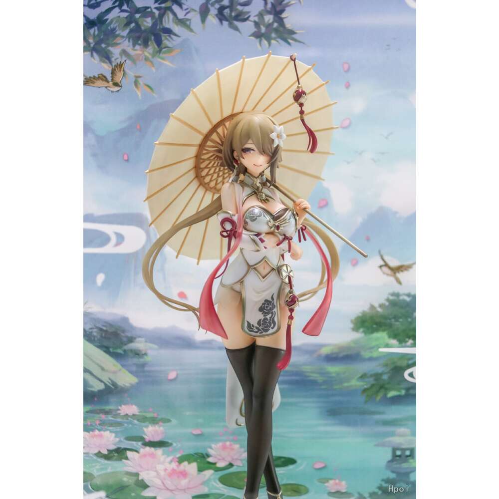 Mascot Costumes 28cm Anime Figure Honkai Impact 3 Rita Rossweisse Huanxisha Sexy Cheongsam Standding Model Dolls Toy Gift Collect Pvc Material