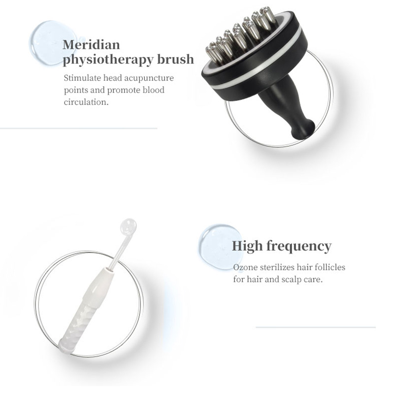 7 In 1 Professional Micro Current Hair Growth Machine Hair Follicle Detection Analyzer Hair Regrowth Scalp Massager Device Hair Loss Treatment