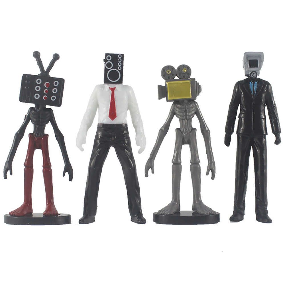 Mascot Costumes New Skibidi Toilet Man Camera Man Figure Tv Man Speaker Man Model Cameraman Action Figures Decorations Pvc Doll Toys Collectible