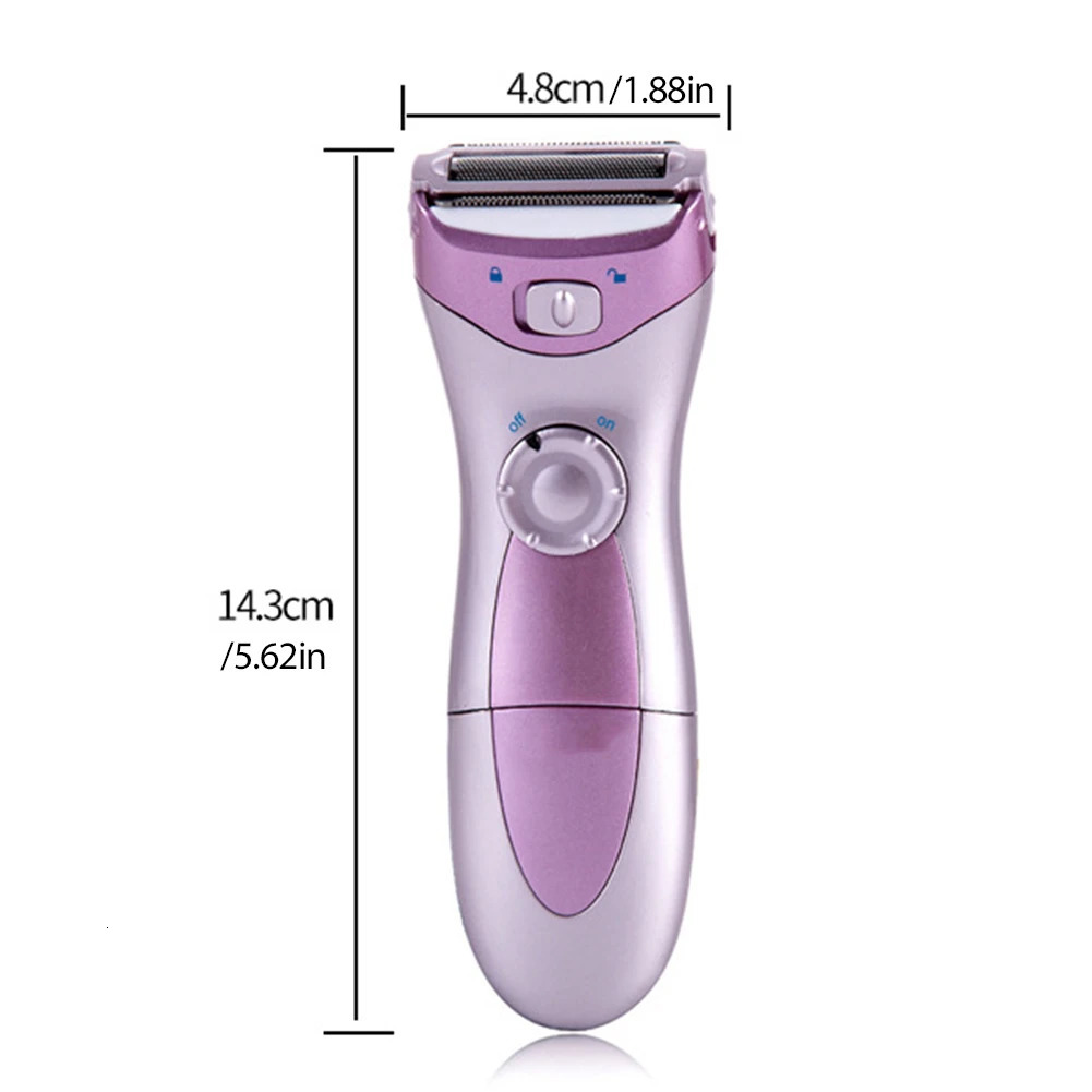 Epilator 3in1 Epilator Women Hair Remover Painless Shaver Bikini Legs Underarm Body Face Trimmer Razor Washable Wet/Dry Use for Women 231013