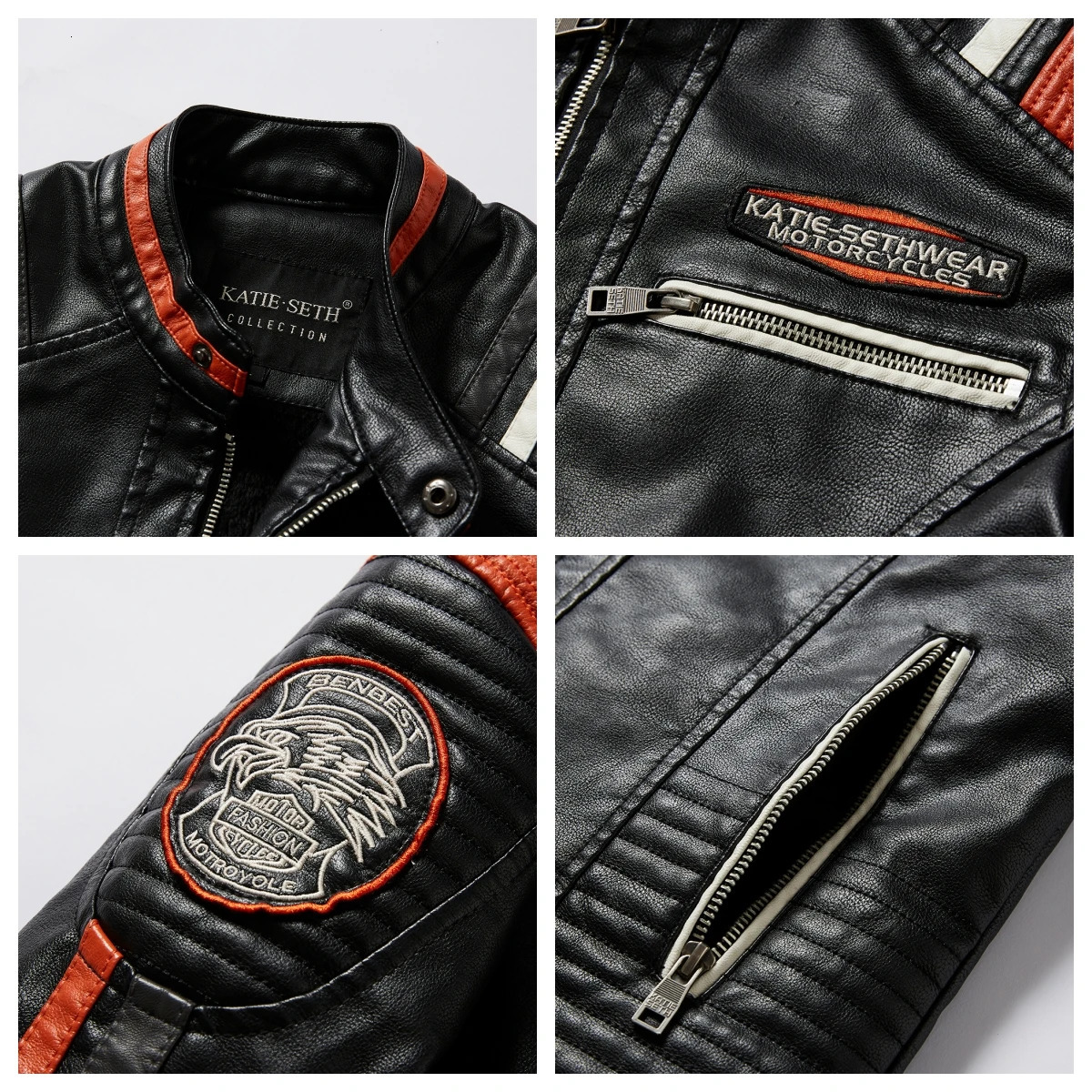 Men's Leather Faux Men Fashion Jacket Autumn Motorcycle Slim Fleece Coat Spring Outdoor Casual Motor Biker PU 231012