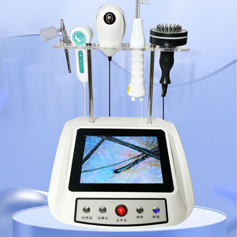 5 In 1 Laser Hair Regrowth Machine Hair Scalp Machine Treatment Hair Growth Laser Machine Oxygen Hair Follicle Detection Analysis