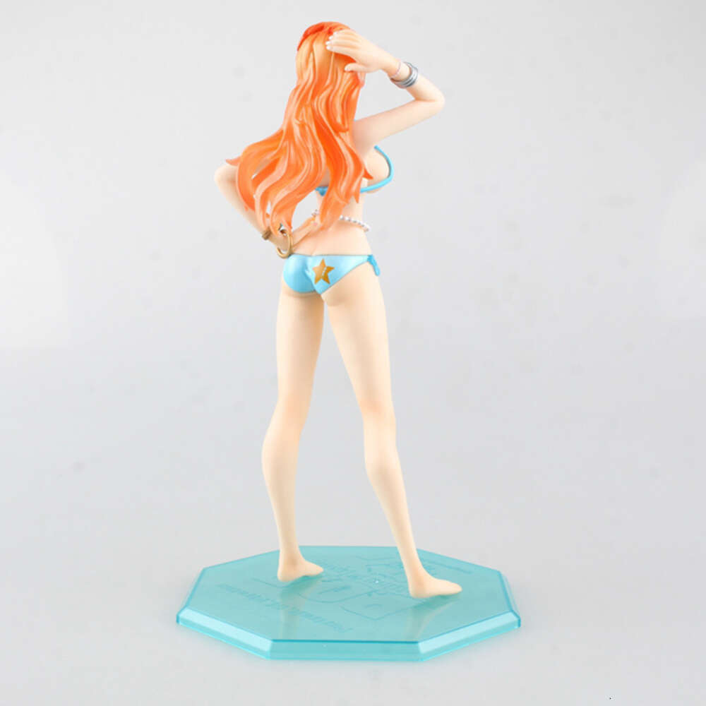 Mascot Costumes 21cm One Piece Anime Figure Nami Pop Long Hair Swimsuit Sexy Girl Action Figures Pvc Collection Model Doll Toys Holiday Gifts