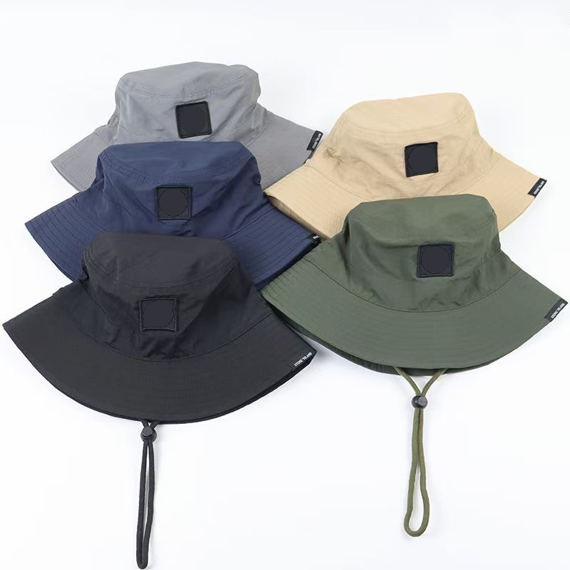 Women Men Stone Outdoor Waterproof Fishing Quick Dry Draw Rope Fisherman Hat Thin Pot Hat