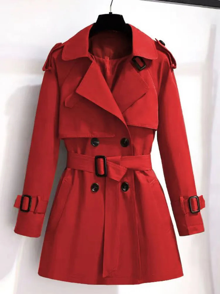 Women's Jackets Black Trench Coat for Women 2023 Fashion Korean Style Clothes Vintage Female Elegant Oversized 231012