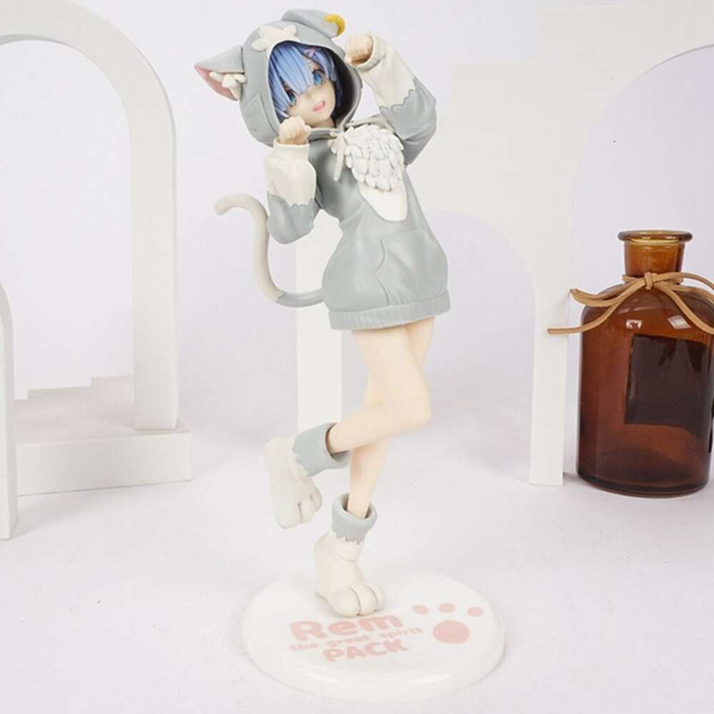 Mascot Costumes 20cm Re: Zero-starting Life in Another World Anime Figure Emilia Rem Ram Puck Starting Action Figures Collection Model Doll Toys
