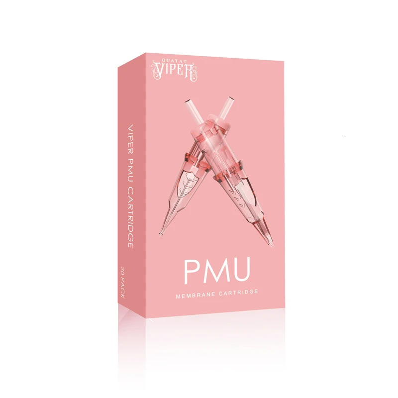 Tattoo Needles Quality Pink VIPER PMU Super Sharp Durable 20pcs/Box Tattoo Makeup Cartridge Needle Micropigmentation Permanent Makeup Eye 231012