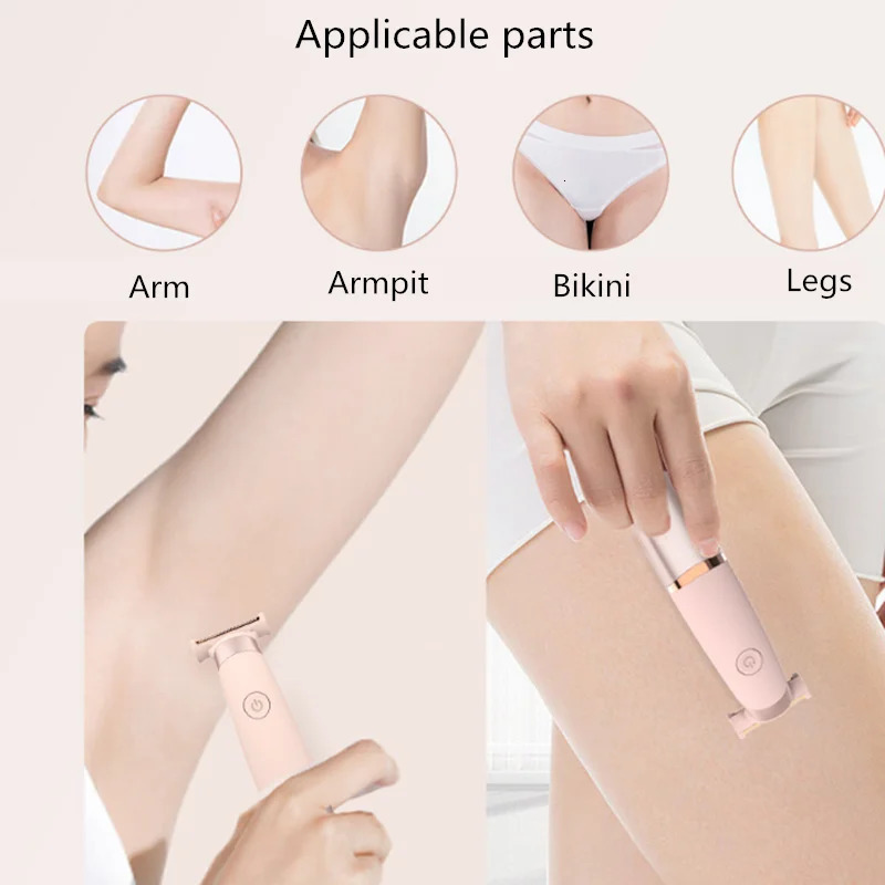 Epilator Women Painless Epilator Rechargeable Body Hair Removal Machine Electric Shaving Private Part Bikini Armpit Depilation 231013