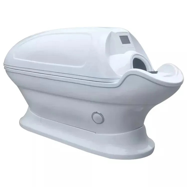 Acrylic Infrared Spa Capsule Thermal Energy Lymphatic Drainage Capsule Ozone Therapy Spa Pod Beauty Cabin Sauna Bluetooth-Music Massage Detox Bed