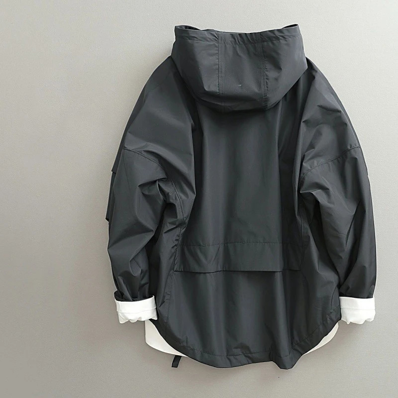 Men's Jackets Windbreak Men Women Autumn Japanese Haruku Vintage Fashion Hoodie Loose Male Coat Bomber Outdoor Jacket Clothing 231012