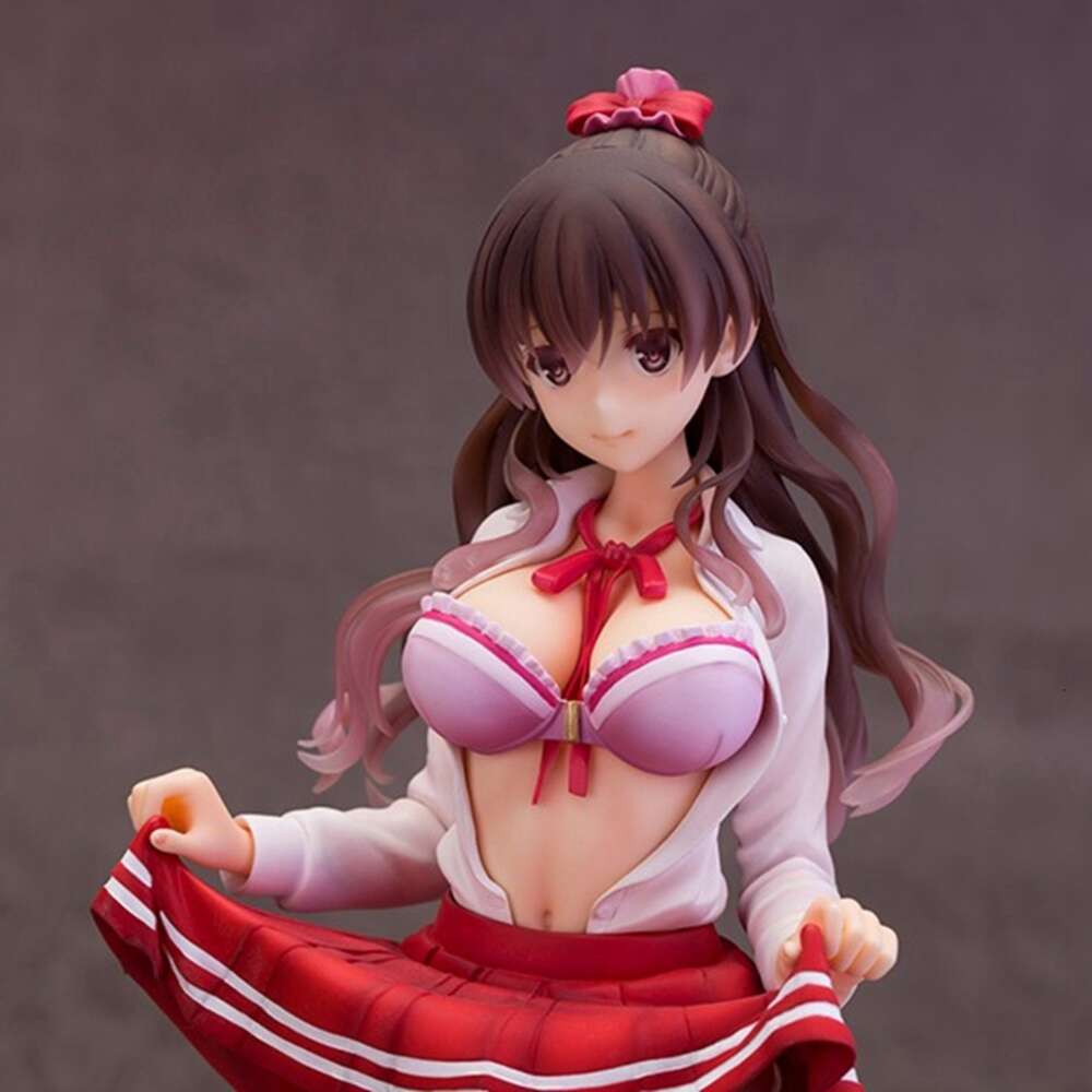 Mascot Costumes 18cm Animefigure Megumi Kato How to Raise A Boring Girlfriend Model Dolls Sexy Pink School Uniform Stand Toy Gift Pvc Material