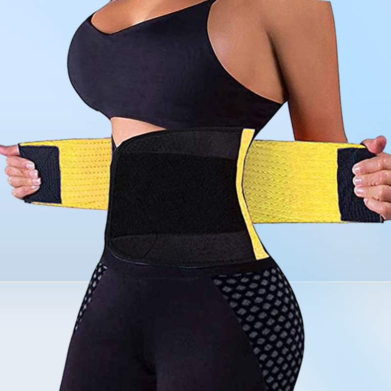 Fast Ship Women And Men Adjustable Elstiac Waist Support Belt Neoprene Faja Lumbar Back Sweat Belt Fitness Belt Waist Trainer FY80