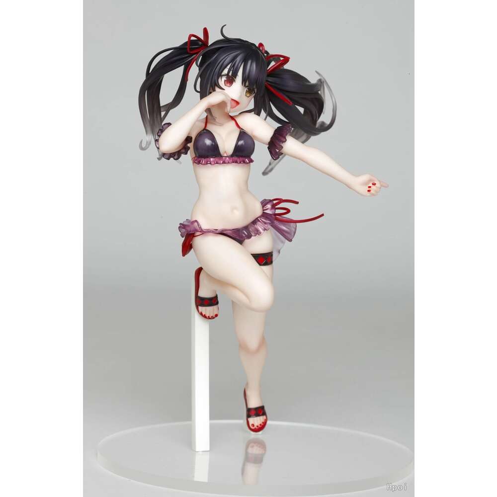 Mascot Costumes 21cm Date A Live Tokisaki Kurumi Anime Figure Sexy Swimsuit Girl Pvc Aldult Action Figure Desktopdecoration Collection Model Toy