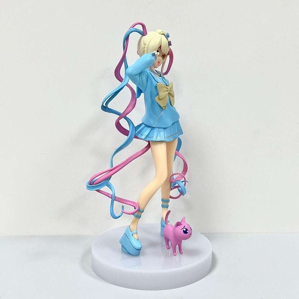 Mascot Costumes 17cm Needy Girl Overdose Anime Figure Pop Up Parade Kangel Action Figures Virtual Uploader Pvc Collection Model Ornaments Toys