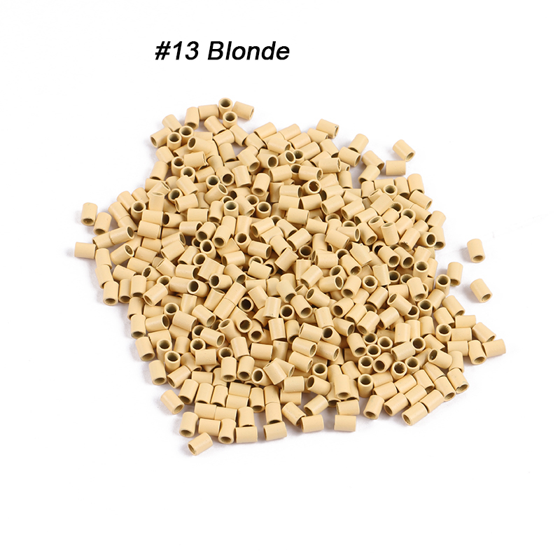 3.0*2.4*4.0mm Flat copper ring for Stick I-tip Hair Euro Locks Micro Links Micro Rings Dark blonde Color