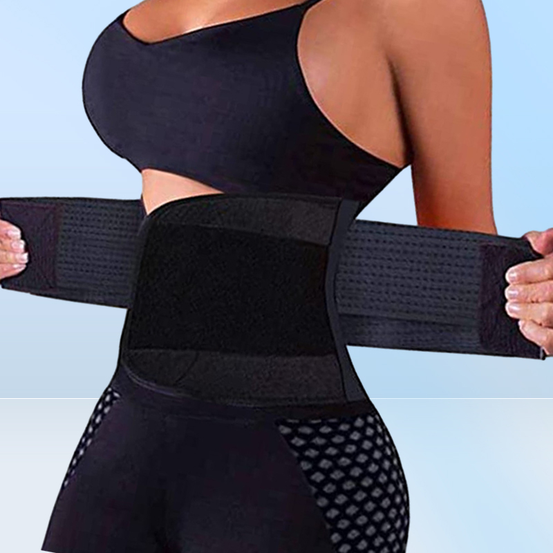 Fast Ship Women And Men Adjustable Elstiac Waist Support Belt Neoprene Faja Lumbar Back Sweat Belt Fitness Belt Waist Trainer FY80