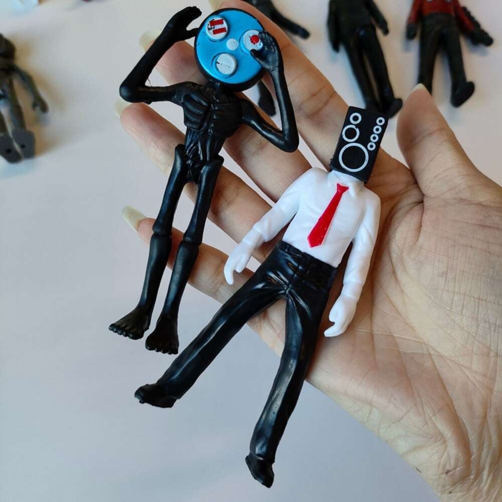 Mascot Costumes New Skibidi Toilet Man Camera Man Figure Tv Man Speaker Man Model Cameraman Action Figures Decorations Pvc Doll Toys Collectible