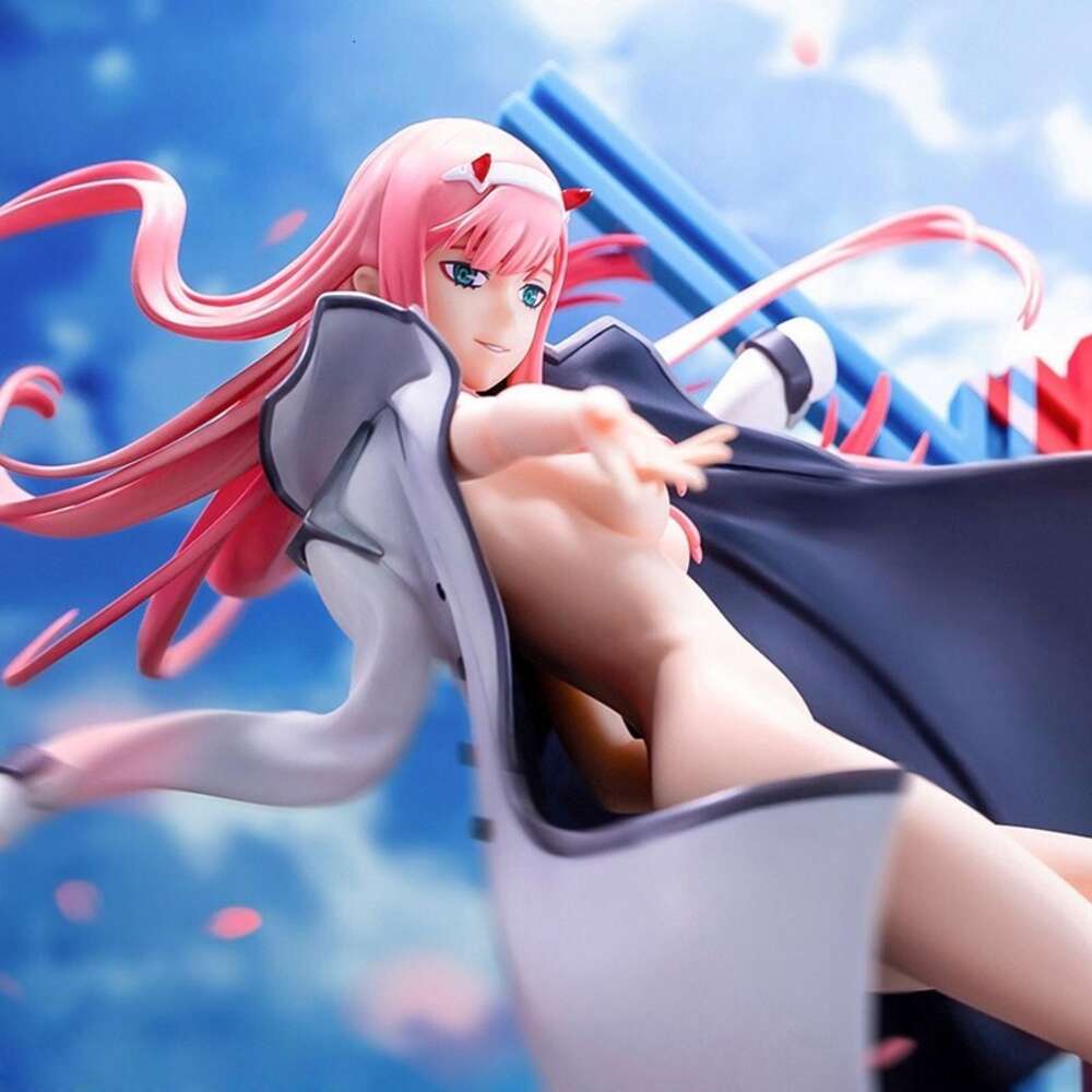 Mascot Costumes 34cm Darling in the Franxx Anime Figure 1/7 Scale Zero Two Action Figure Pvc Zero Two Figurine Adult Collection Model Toys